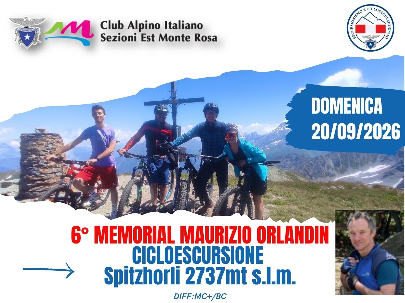 Ciclo escursione Spitzhorli – 6° Memorial Orlandin
